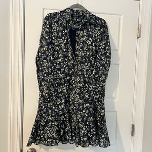 Duffield Lane Dark Navy Floral Dress